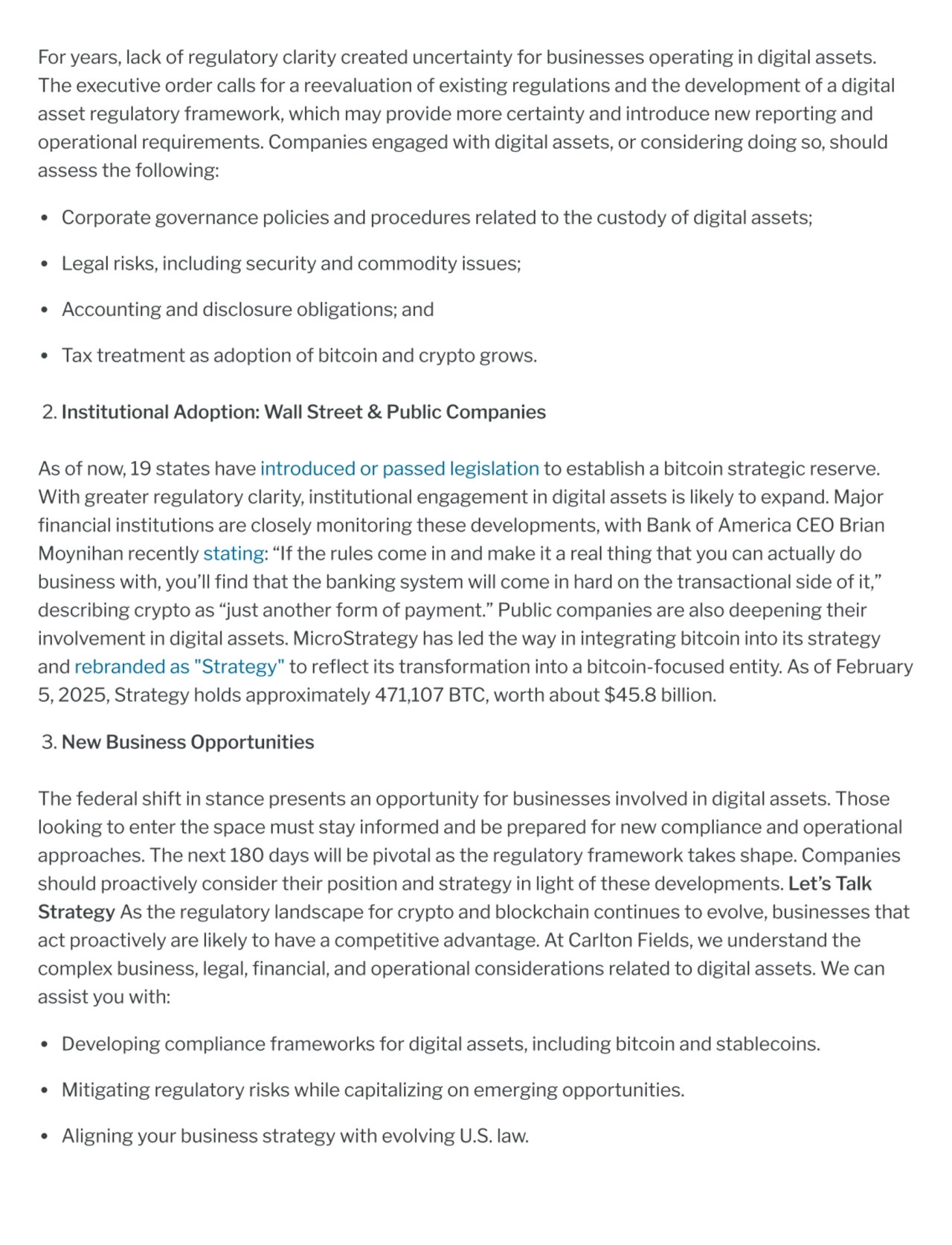 For years, lack of regulatory clarity created uncertainty for businesses operating in digital asset…