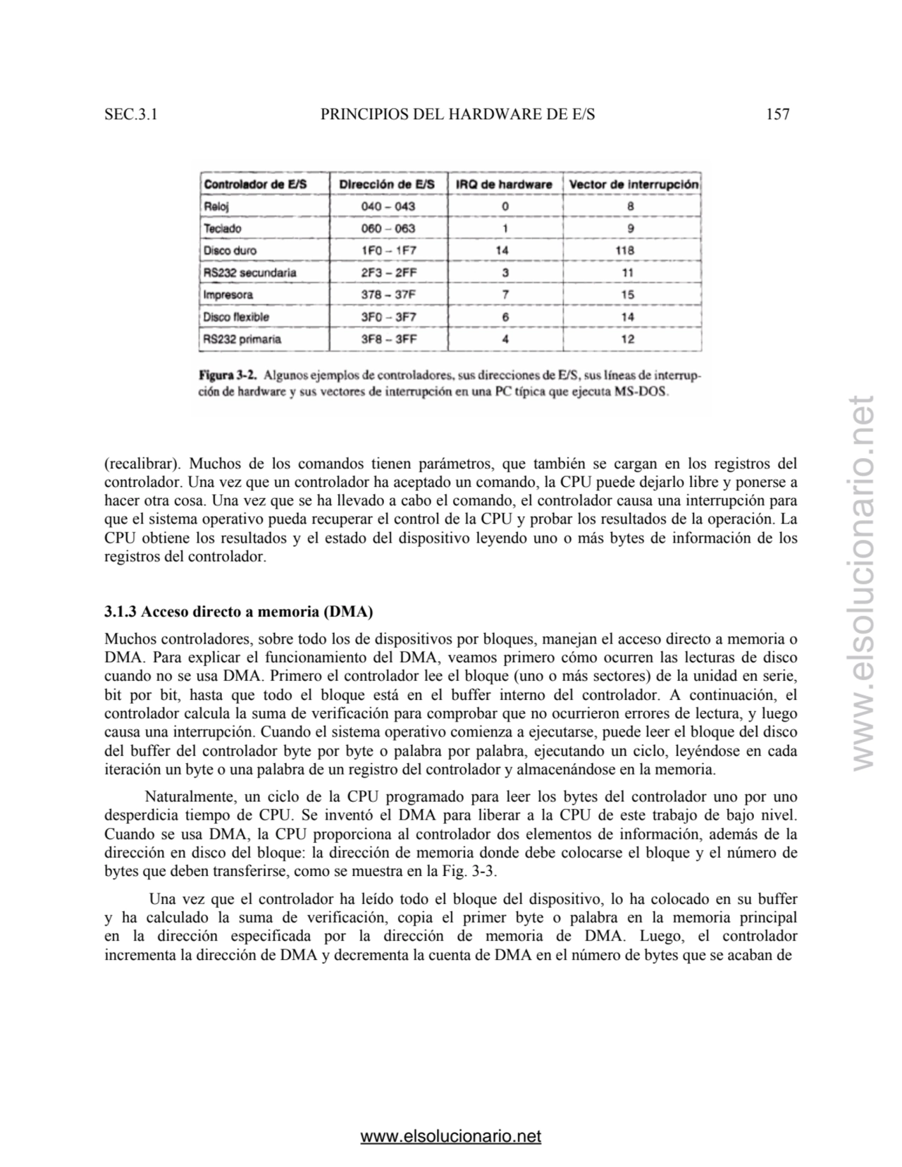 SEC.3.1 PRINCIPIOS DEL HARDWARE DE E/S 157 
(recalibrar). Muchos de los comandos tienen parámetros…