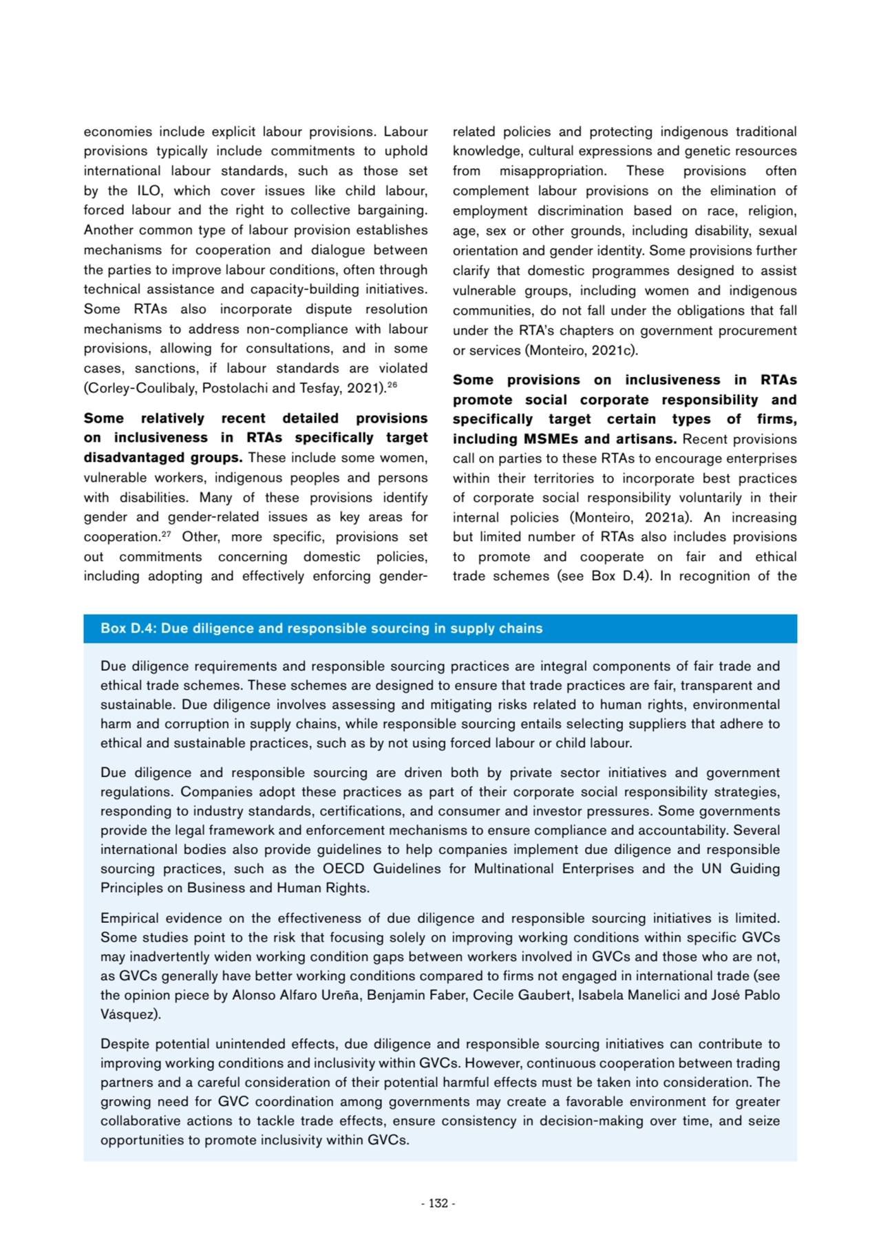 - 132 -
economies include explicit labour provisions. Labour 
provisions typically include commit…