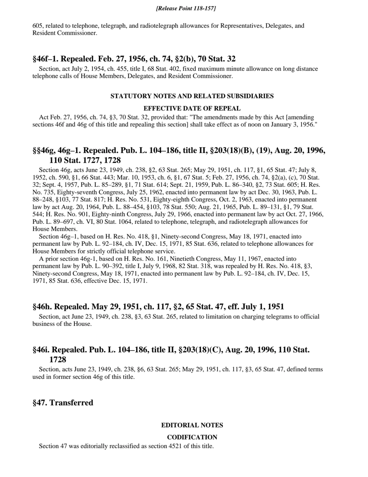 605, related to telephone, telegraph, and radiotelegraph allowances for Representatives, Delegates,…