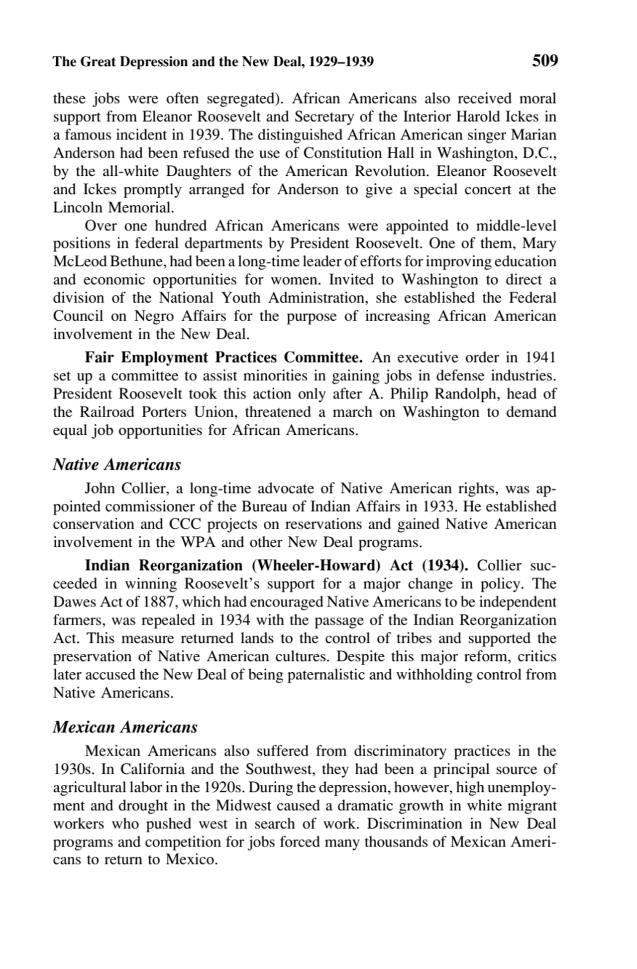 The Great Depression and the New Deal, 1929–1939 509
these jobs were often segregated). African Am…