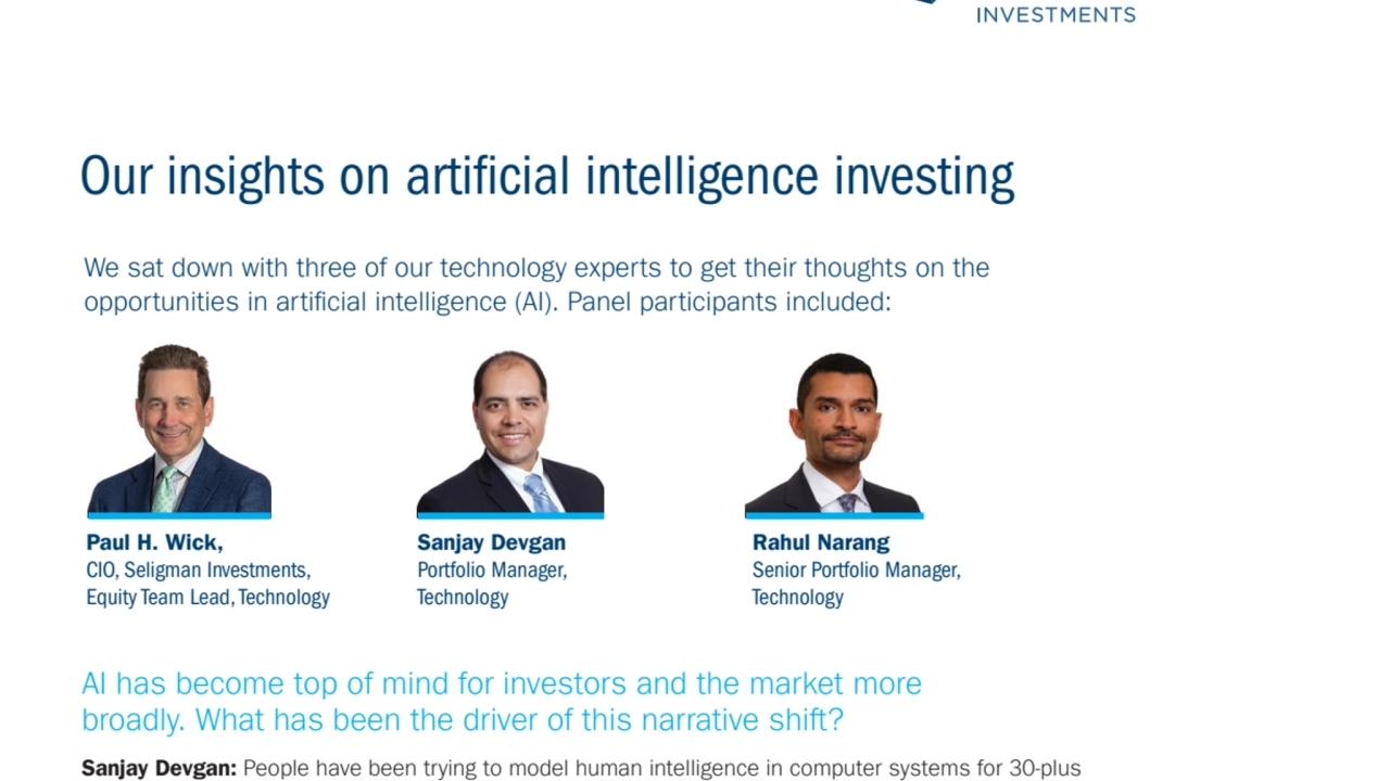 AI: Transforming Investment Strategies in AI World 