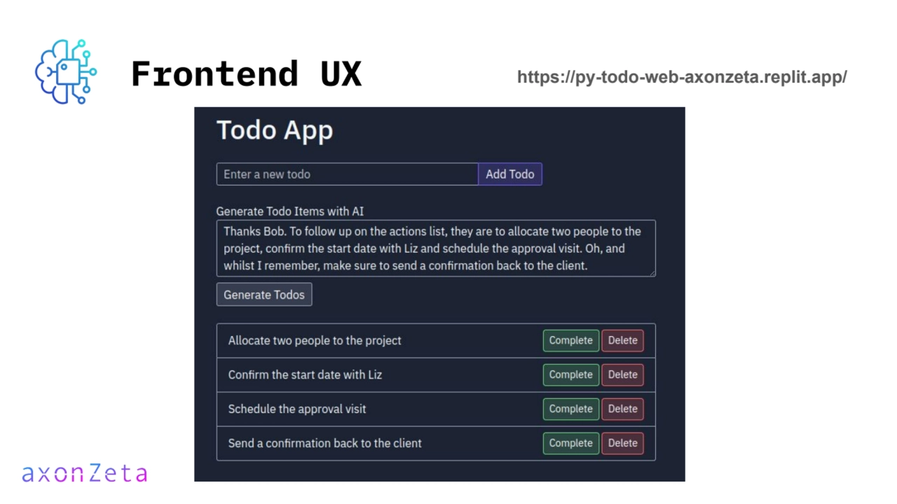 Frontend UX https://py-todo-web-axonzeta.replit.app/