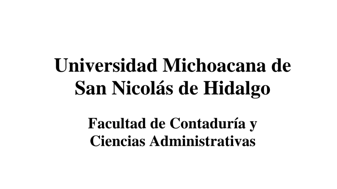 Universidad Michoacana de San Nicolás de Hidalgo: Informática I