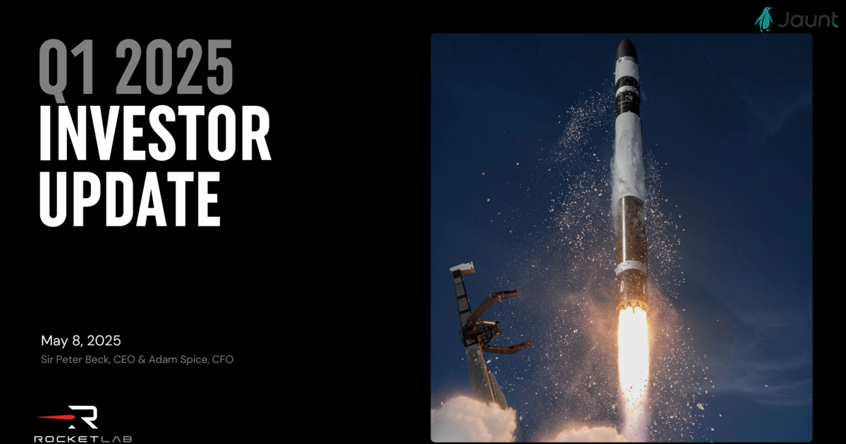 Rocket Lab | Q1 2025 Financial Update