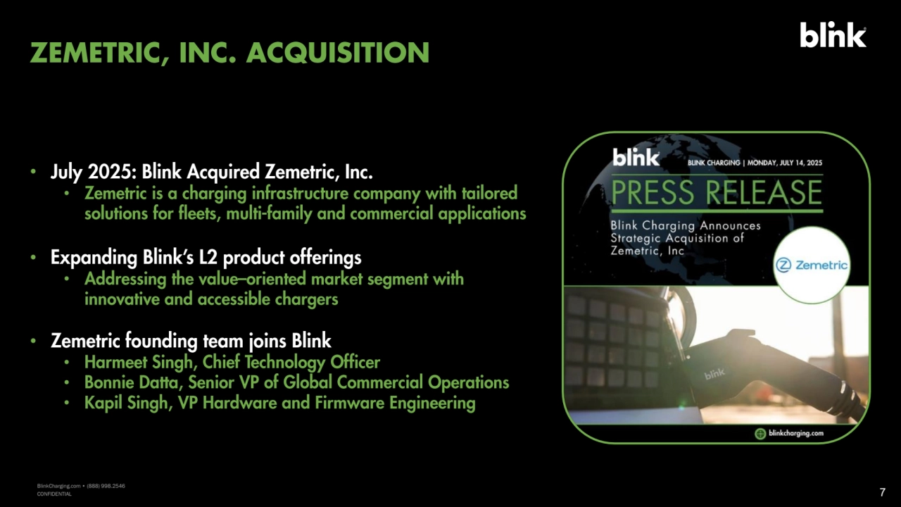 BlinkCharging.com β’ (888) 998.2546 CONFIDENTIAL
BlinkCharging.com β’ (888) 998.2546
CONFIDENTIAL
β’
β’
β’
β’
β’
β’β’β’
7