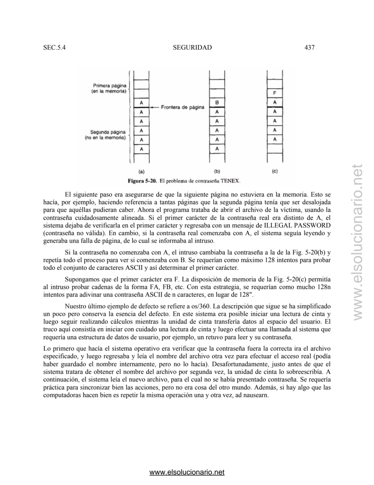 SEC.5.4 SEGURIDAD 437 
El siguiente paso era asegurarse de que la siguiente página no estuviera en…