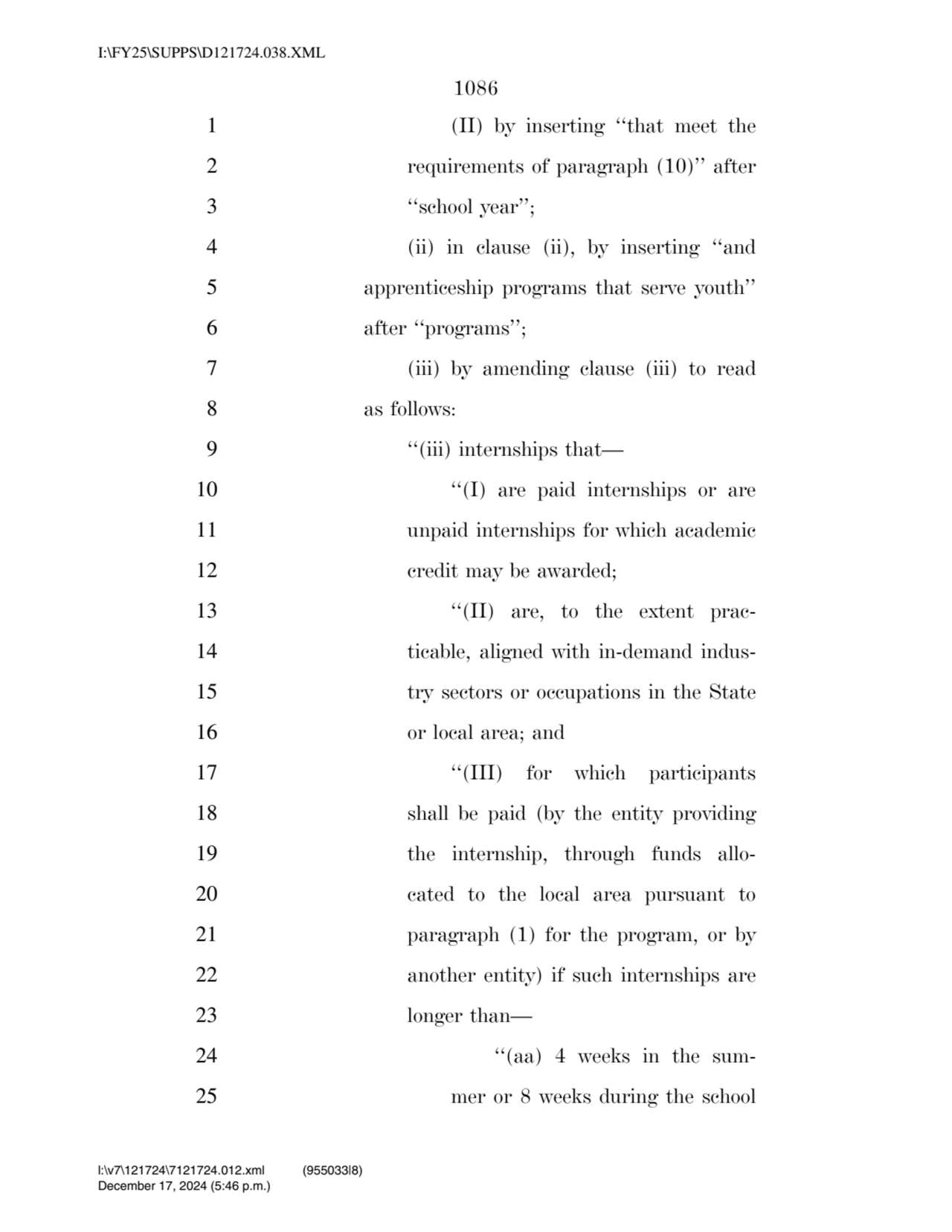 1086 
1 (II) by inserting ‘‘that meet the 
2 requirements of paragraph (10)’’ after 
3 ‘‘school …