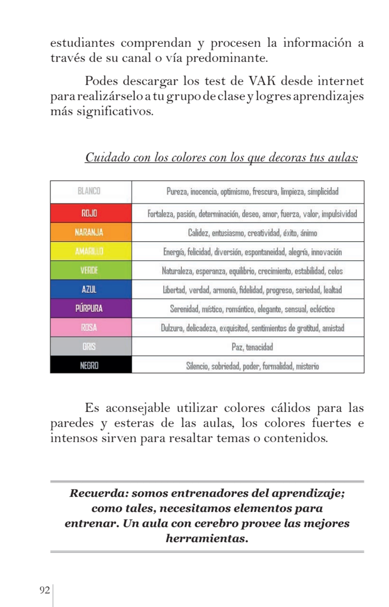 92 
estudiantes comprendan y procesen la información a 
través de su canal o vía predominante.
P…