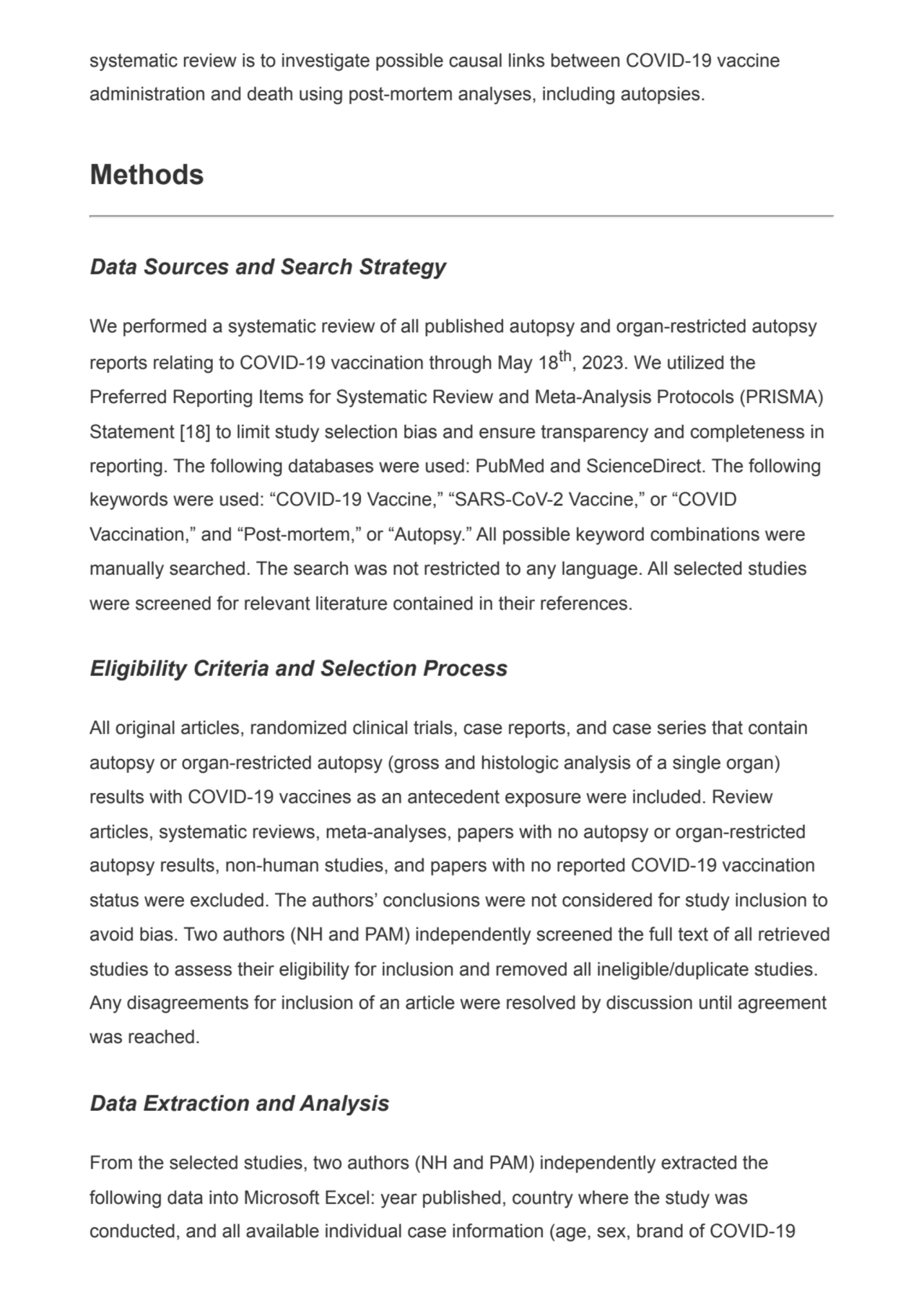 systematic review is to investigate possible causal links between COVID-19 vaccine
administration …