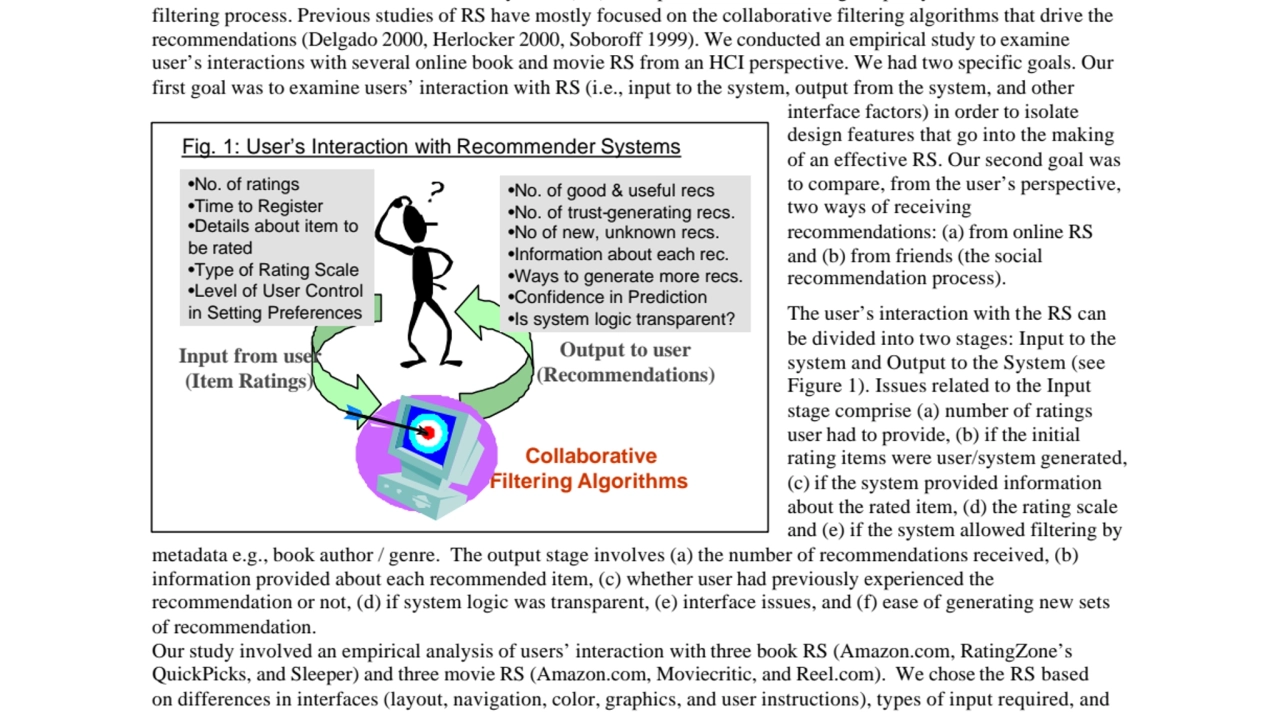 Beyond Algorithms: An HCI Perspective on Recommender Systems