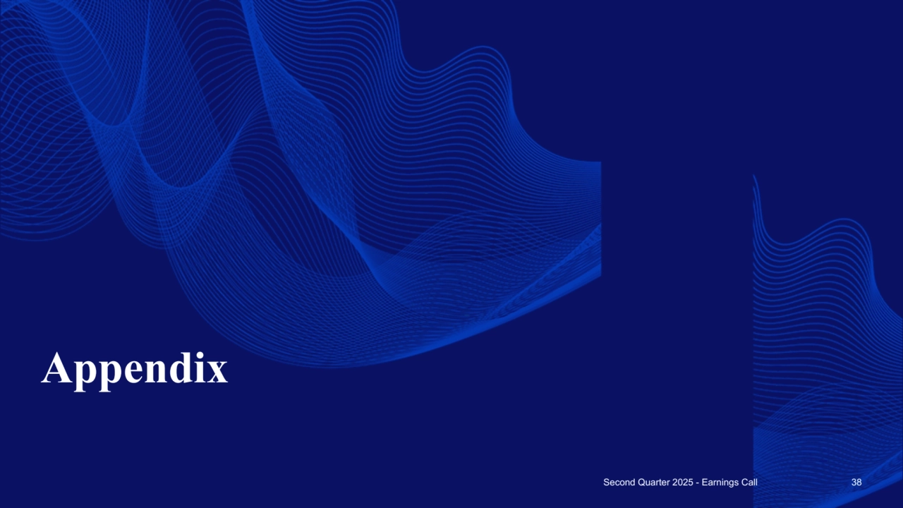 38
Appendix
Second Quarter 2025 - Earnings Call 