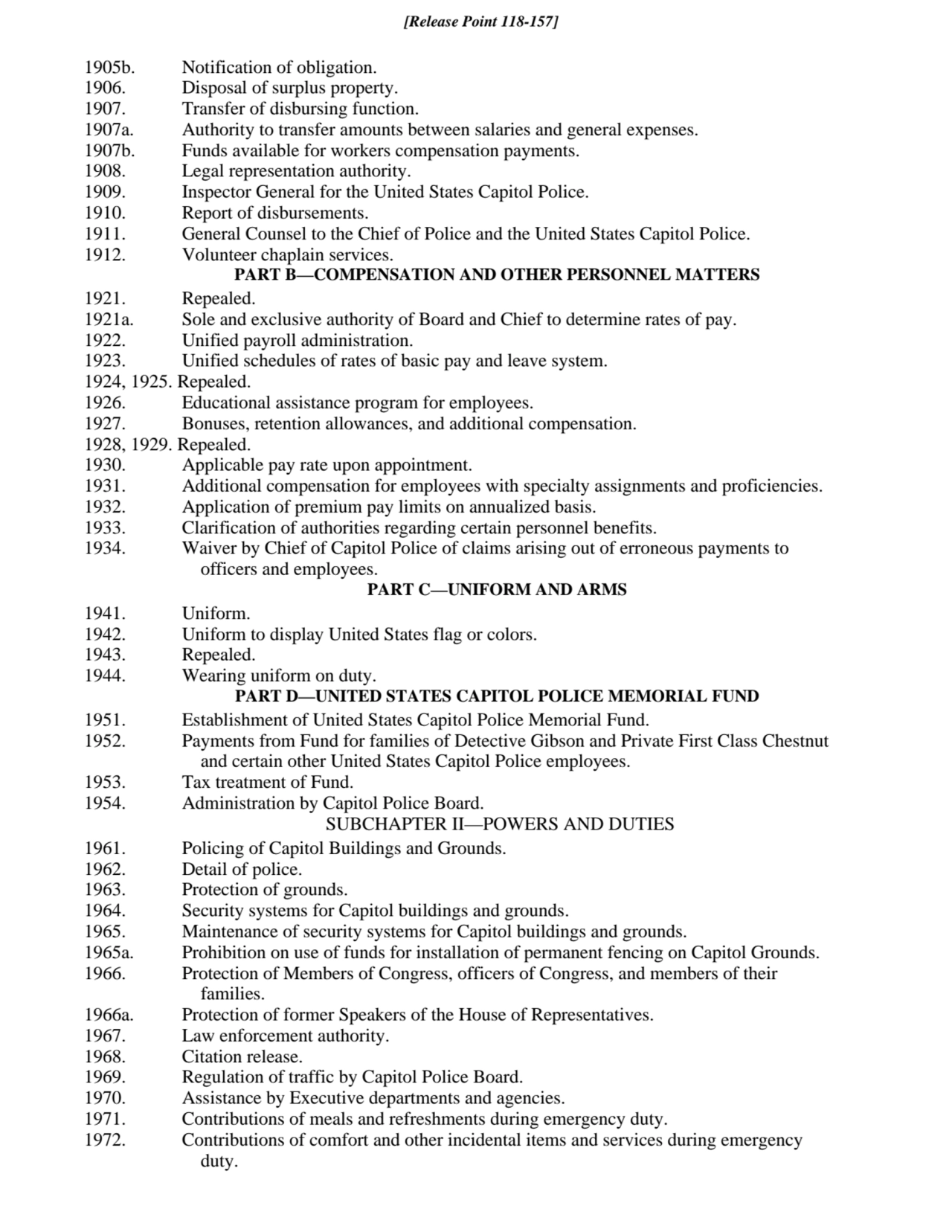 Contributions of comfort and other incidental items and services during emergency
duty.
1972.
19…