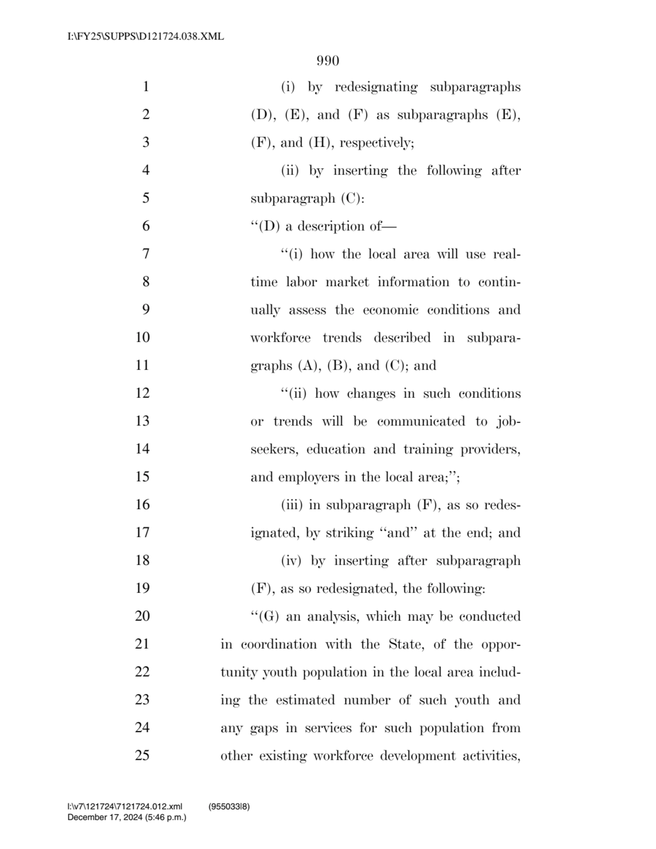 990 
1 (i) by redesignating subparagraphs 
2 (D), (E), and (F) as subparagraphs (E), 
3 (F), and…