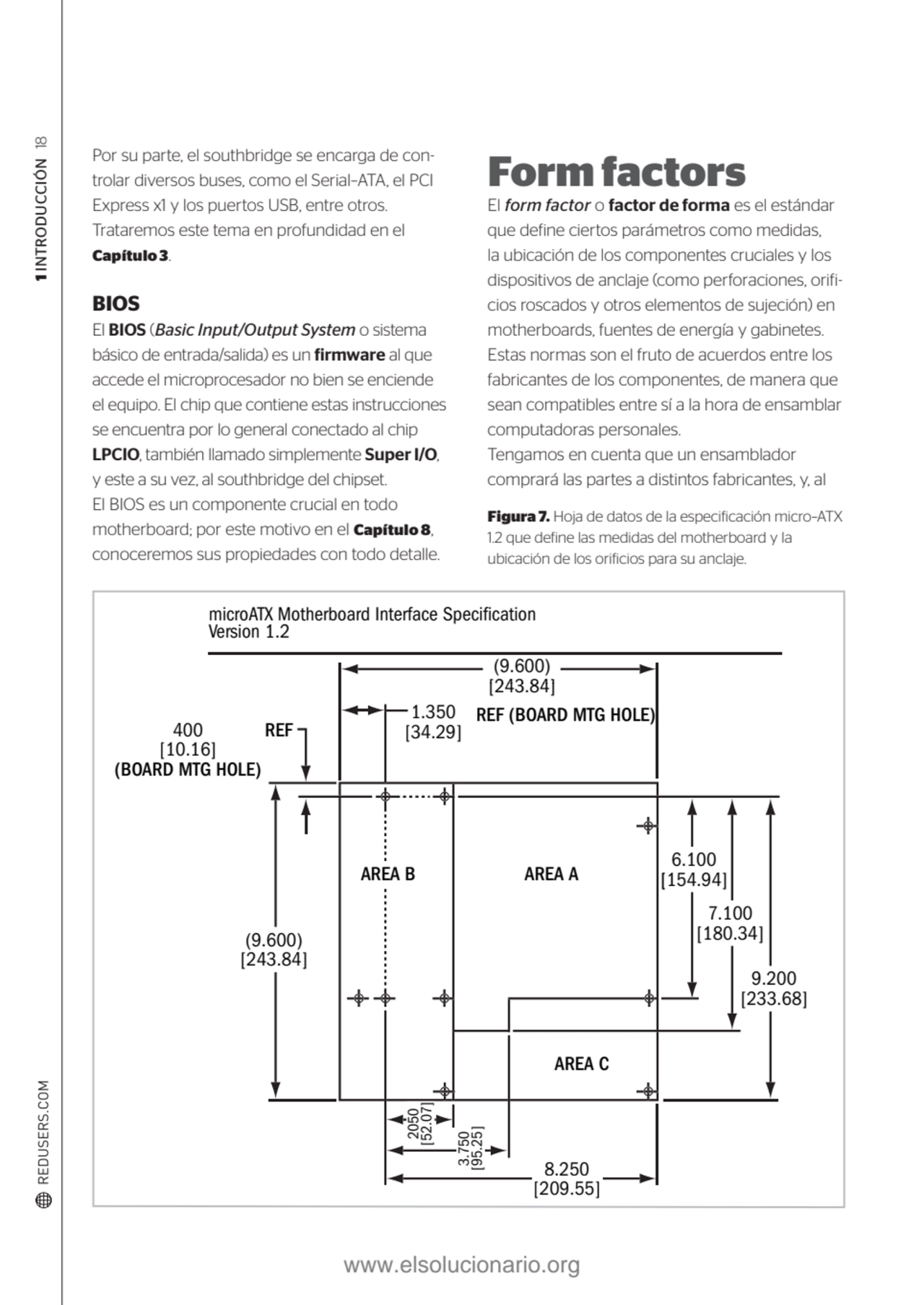 1 INTRODUCCIÓN 18 
Figura 7. hoja de datos de la especificación micro–atX 
1.2 que define las med…