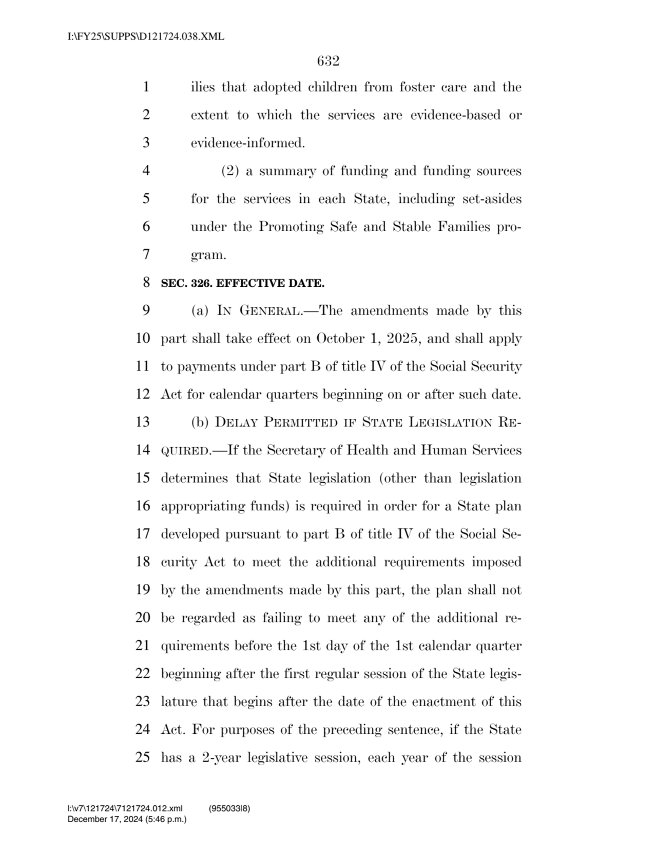 632 
1 ilies that adopted children from foster care and the 
2 extent to which the services are e…