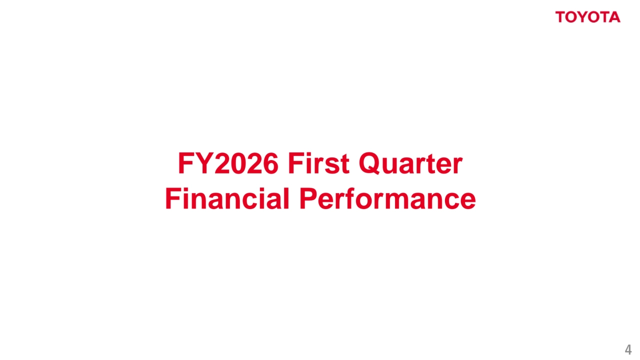 4
FY2026 First Quarter 
Financial Performance