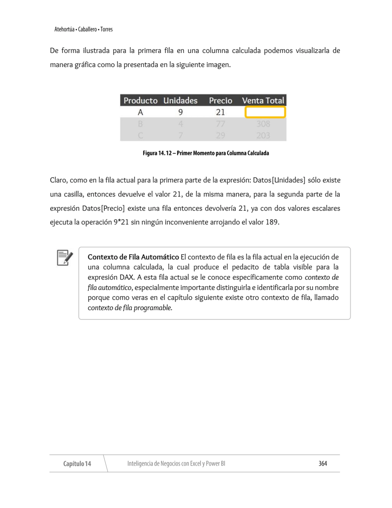 De forma ilustrada para la primera fila en una columna calculada podemos visualizarla de 
manera g…