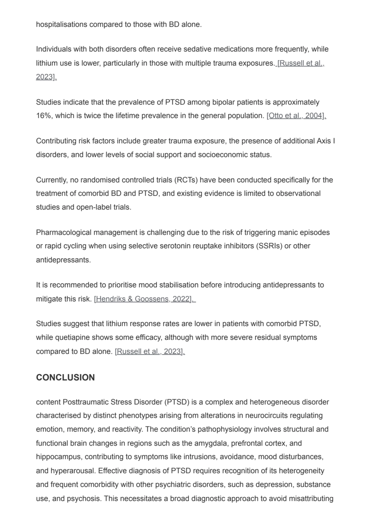 hospitalisations compared to those with BD alone.
Individuals with both disorders often receive se…