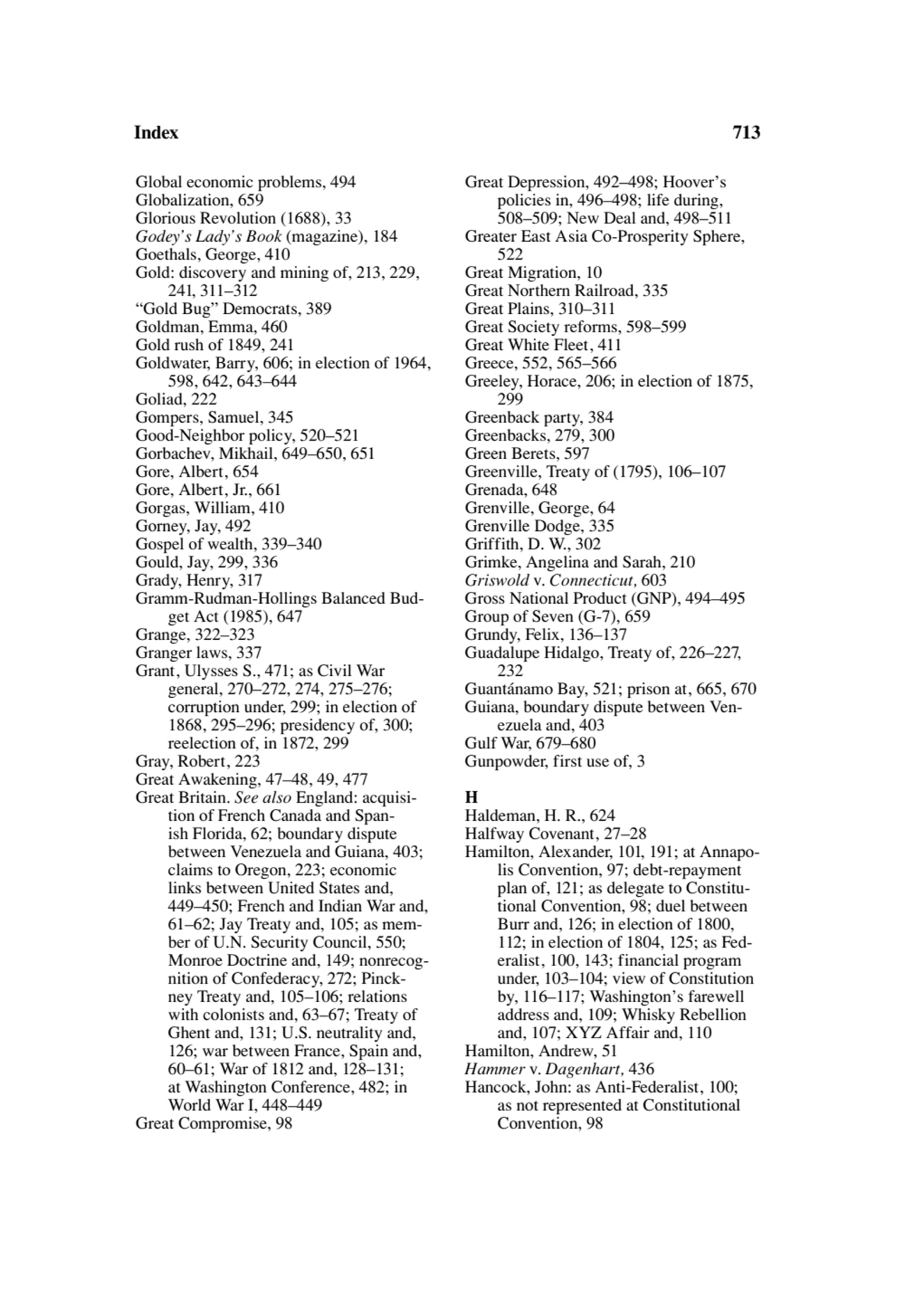 Index 713
Global economic problems, 494
Globalization, 659
Glorious Revolution (1688), 33
Godey…