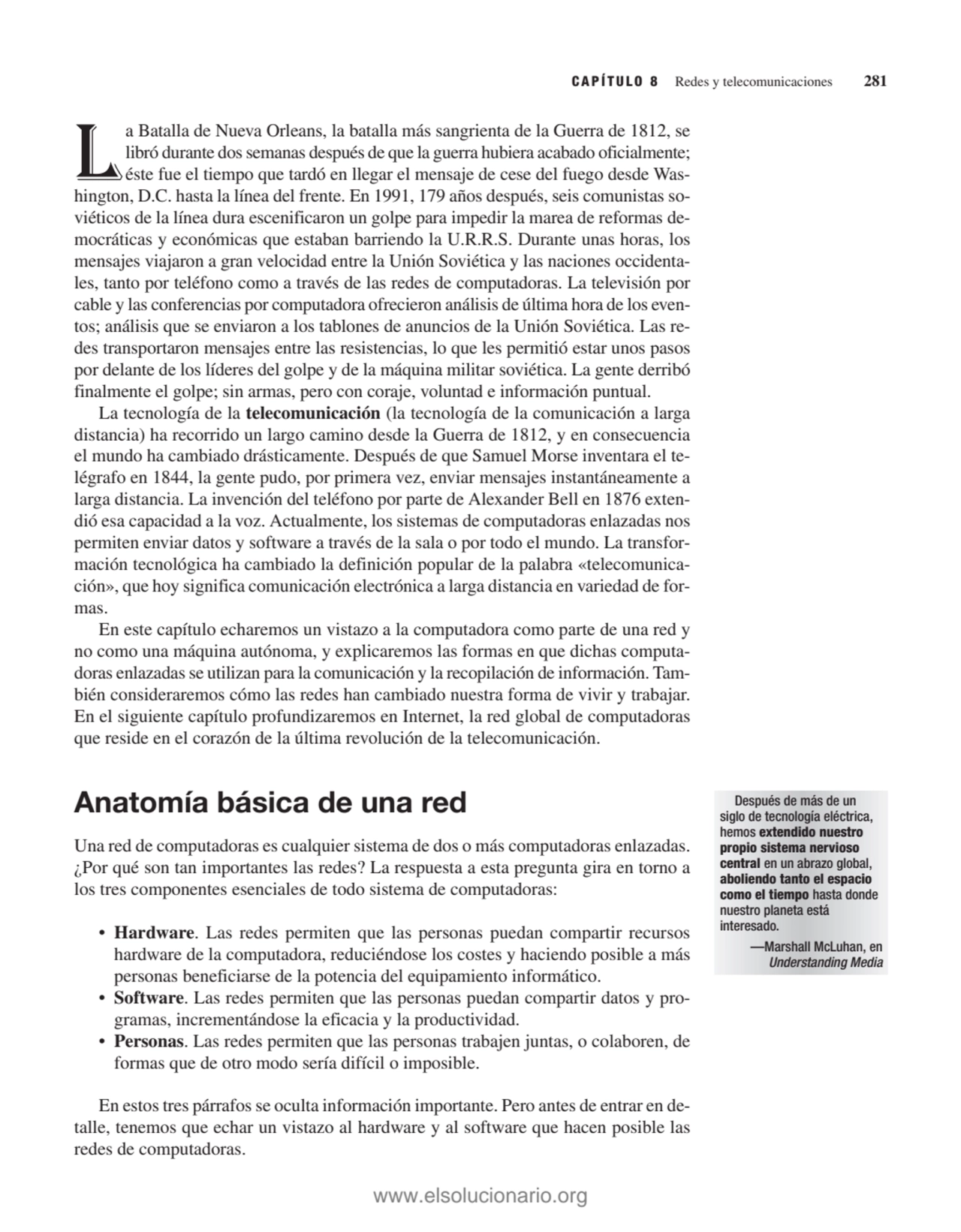 CAPÍTULO 8 Redes y telecomunicaciones 281
La Batalla de Nueva Orleans, la batalla más sangrienta d…