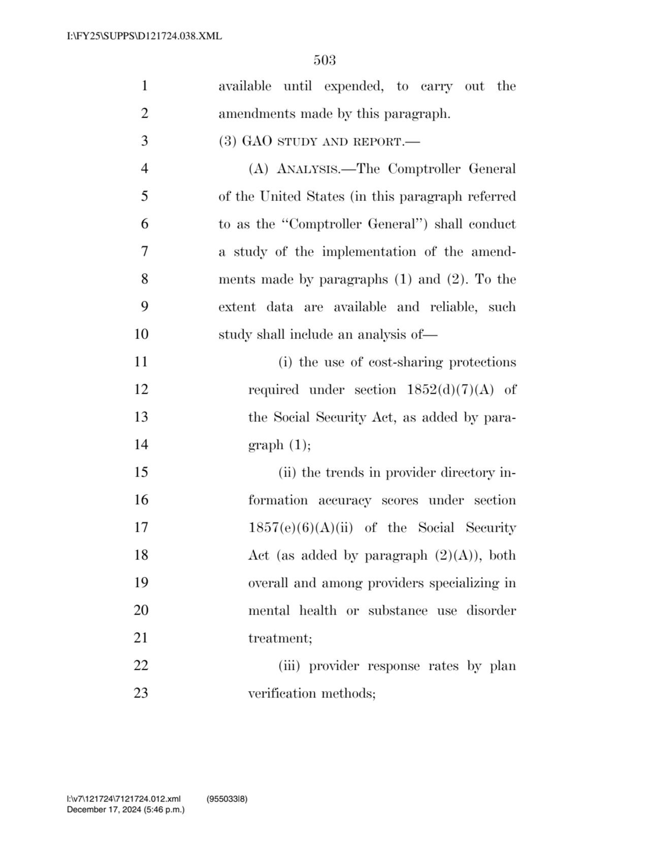 503 
1 available until expended, to carry out the 
2 amendments made by this paragraph. 
3 (3) G…