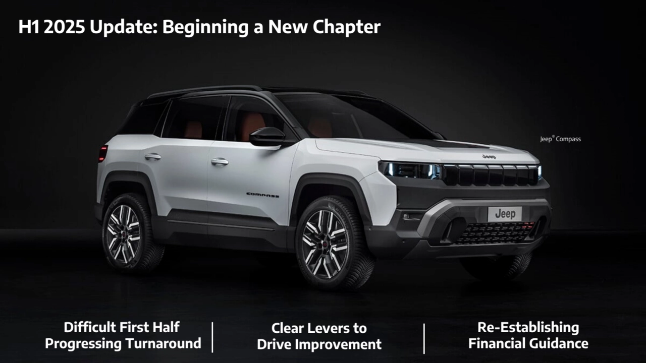 Re-Establishing 
Financial Guidance
Difficult First Half
 Progressing Turnaround
Clear Levers to 
Drive Improvement
H1 2025 Update: Beginning a New Chapter
Jeep® Compass