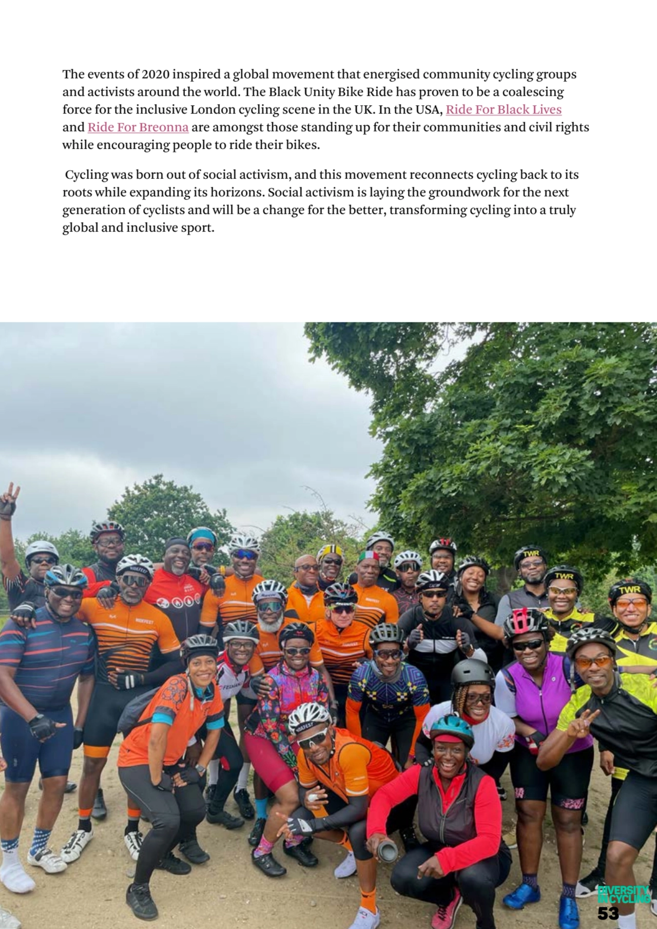 The events of 2020 inspired a global movement that energised community cycling groups 
and activis…