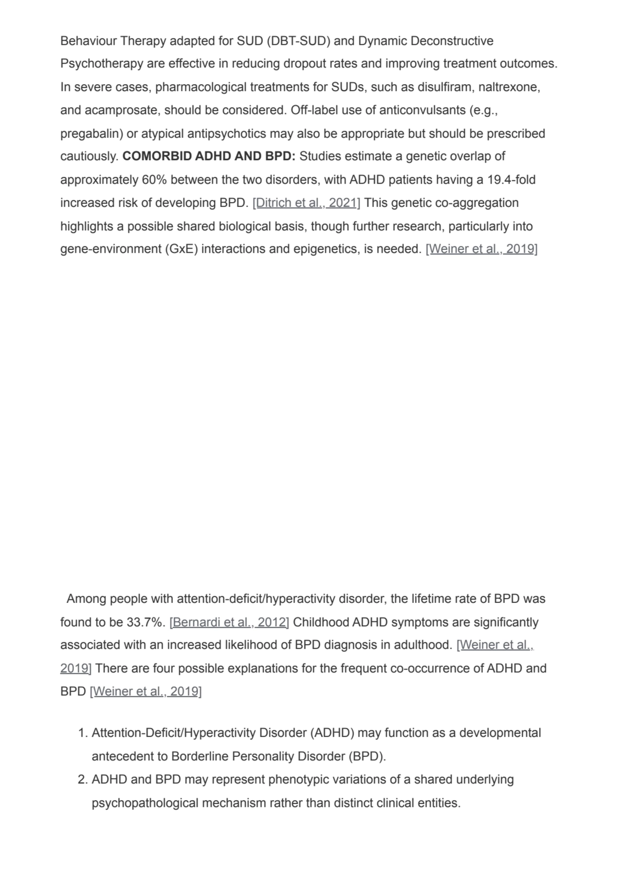 Behaviour Therapy adapted for SUD (DBT-SUD) and Dynamic Deconstructive
Psychotherapy are effective…