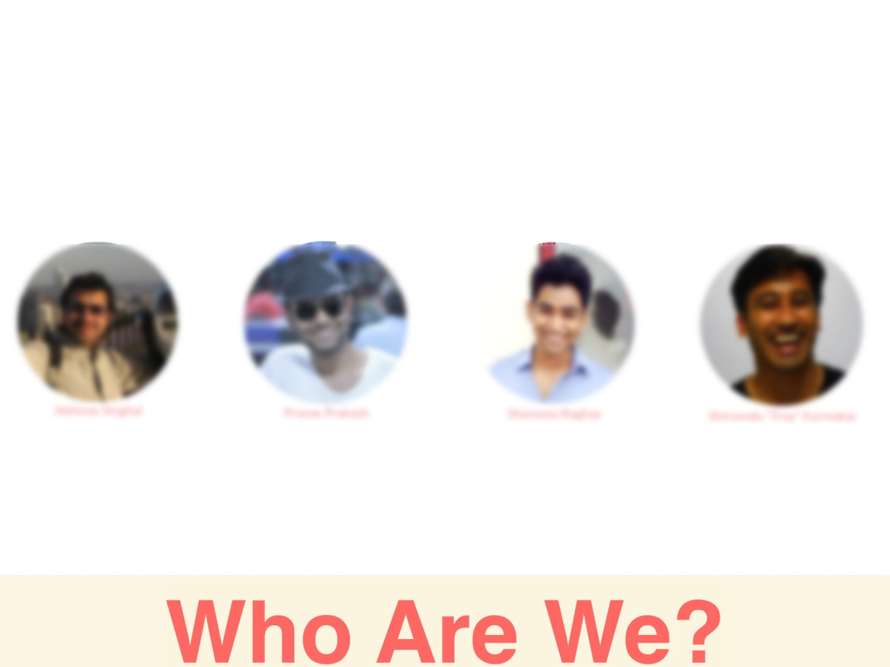 Who Are We?