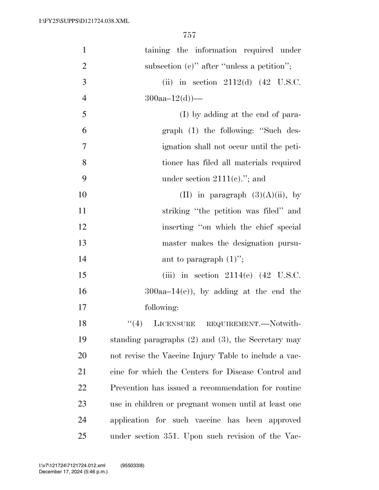 757 
1 taining the information required under 
2 subsection (c)’’ after ‘‘unless a petition’’; 
…