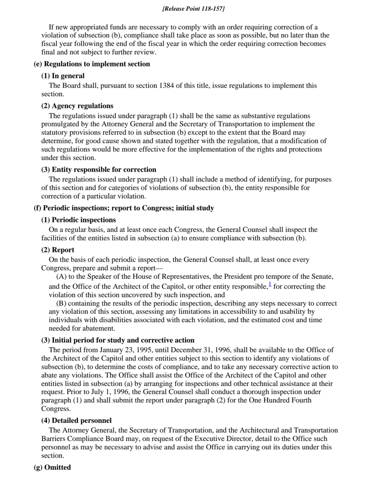 If new appropriated funds are necessary to comply with an order requiring correction of a
violatio…