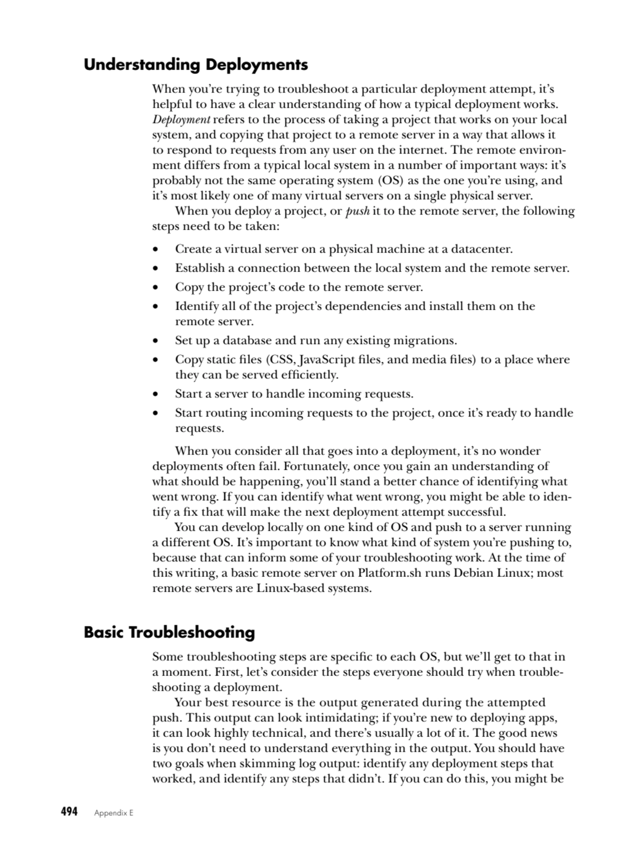 494   Appendix E
Understanding Deployments
When you’re trying to troubleshoot a particular deploy…