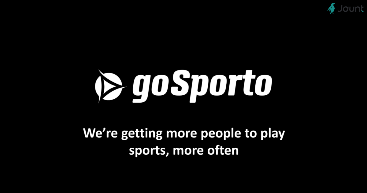 goSporto Pitch Deck 