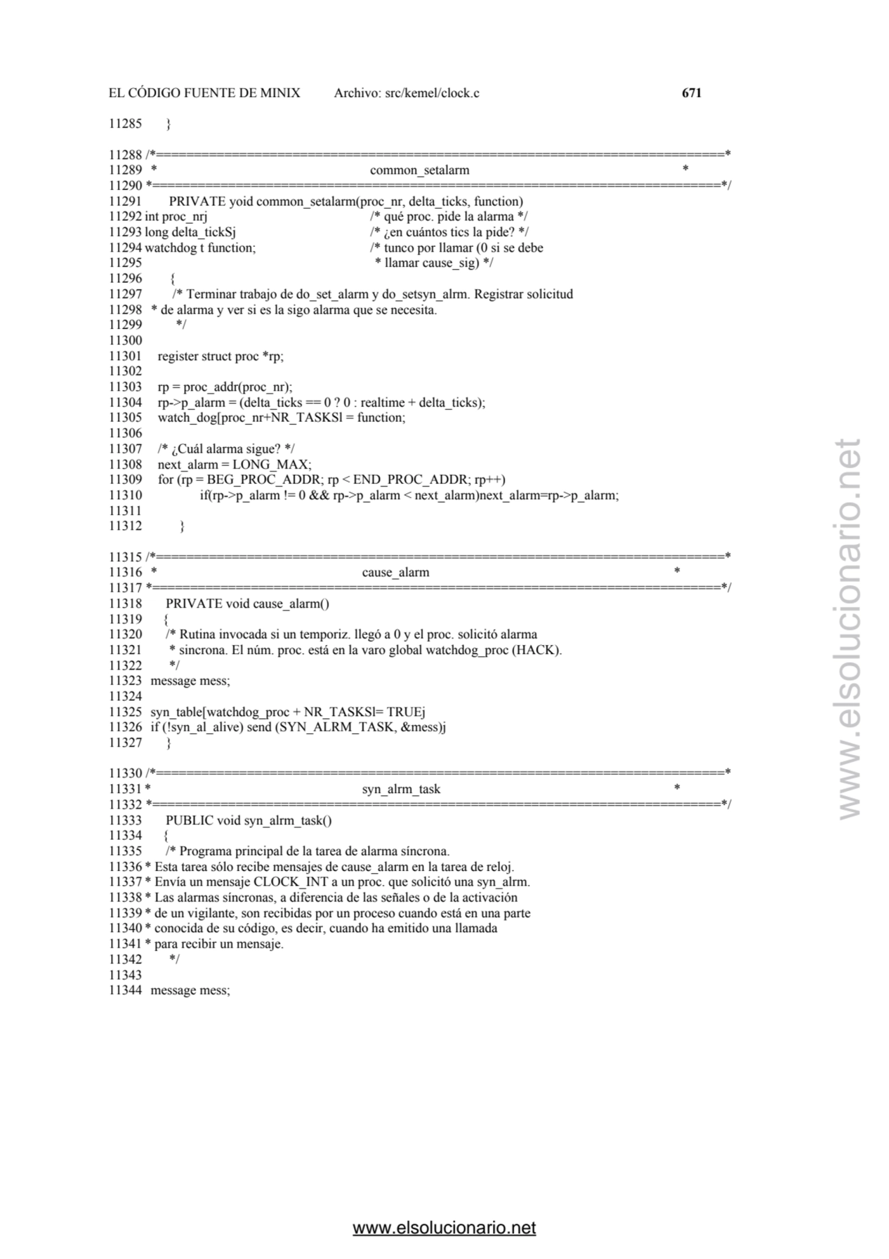 EL CÓDIGO FUENTE DE MINIX Archivo: src/kemel/clock.c 671 
11285 } 
11288 /*======================…