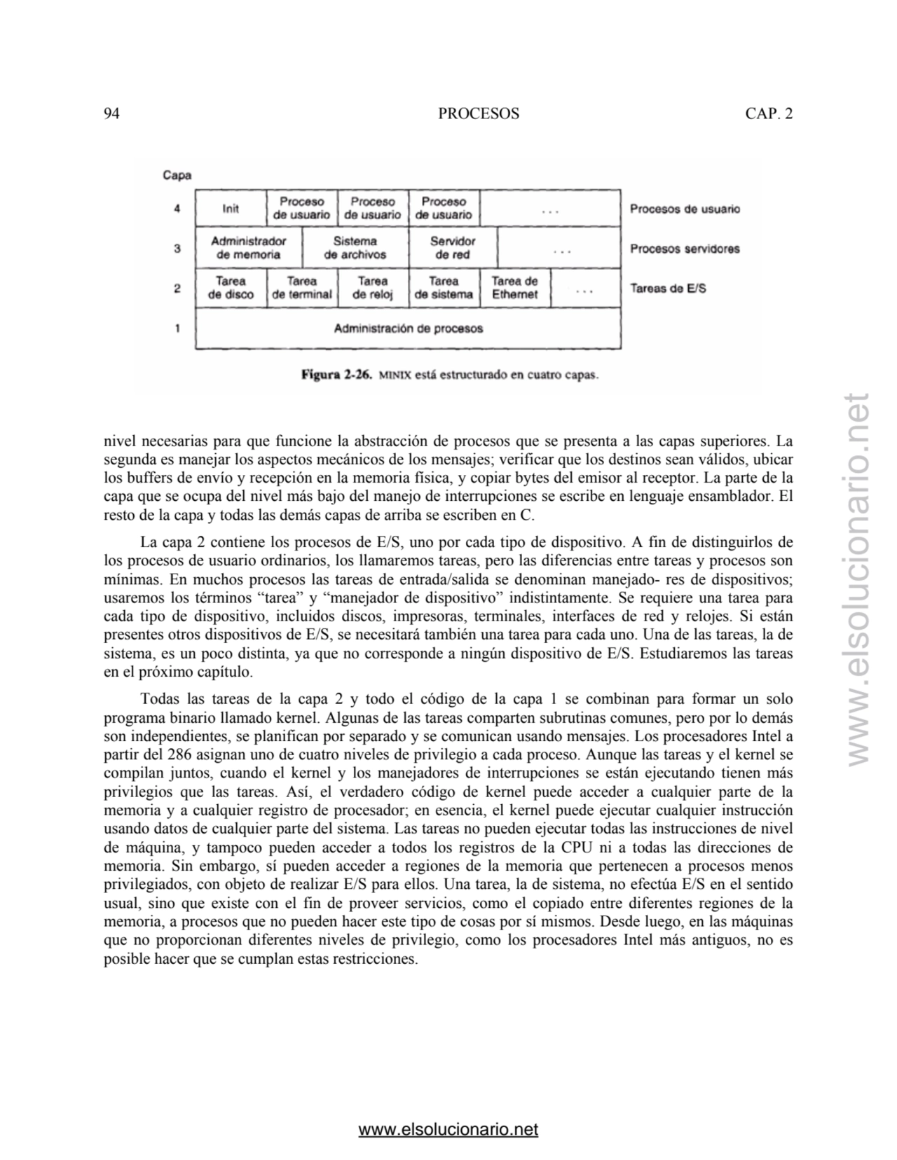 94 PROCESOS CAP. 2 
nivel necesarias para que funcione la abstracción de procesos que se presenta …