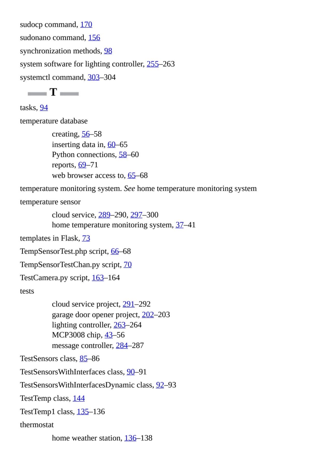 sudocp command, 170
sudonano command, 156
synchronization methods, 98
system software for lighti…