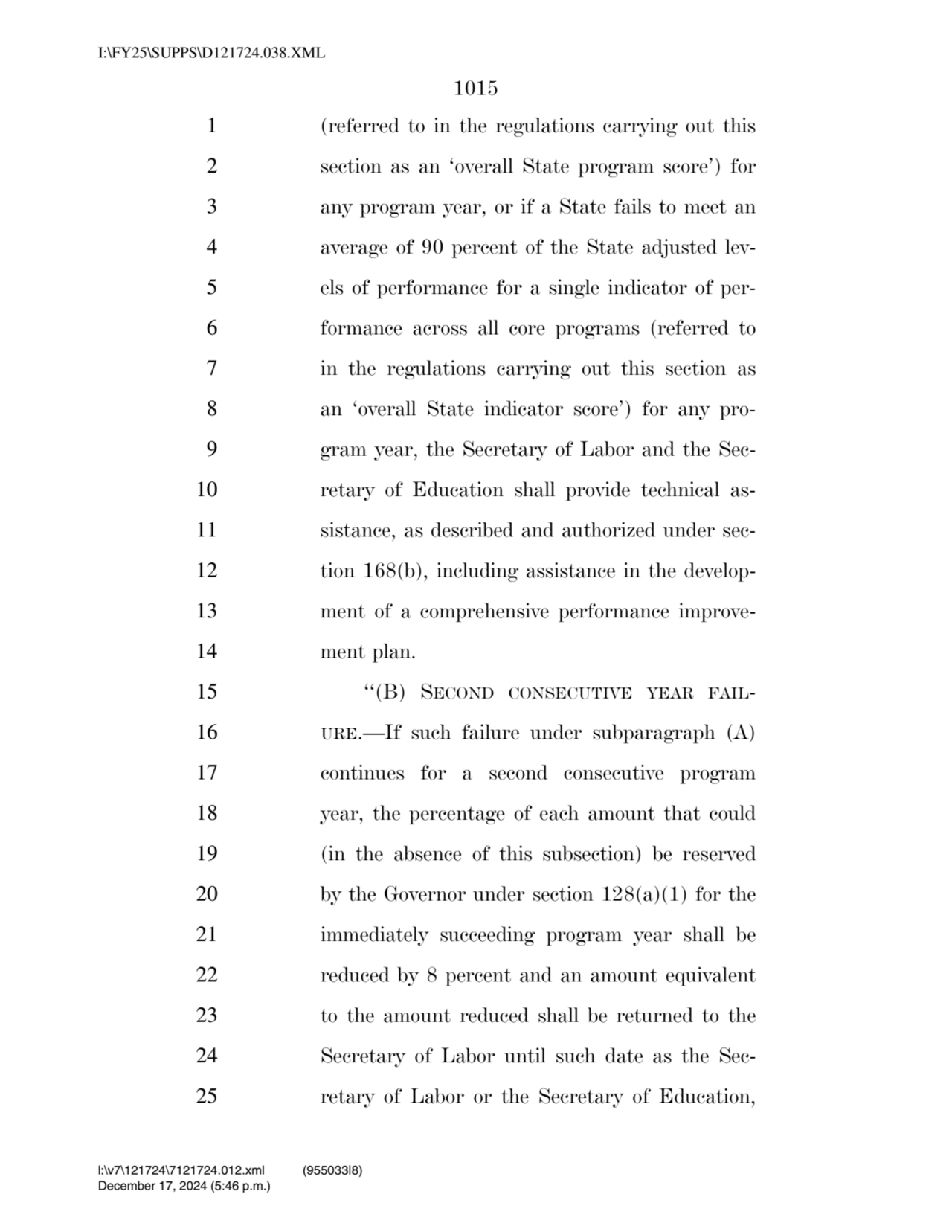 1015 
1 (referred to in the regulations carrying out this 
2 section as an ‘overall State program…