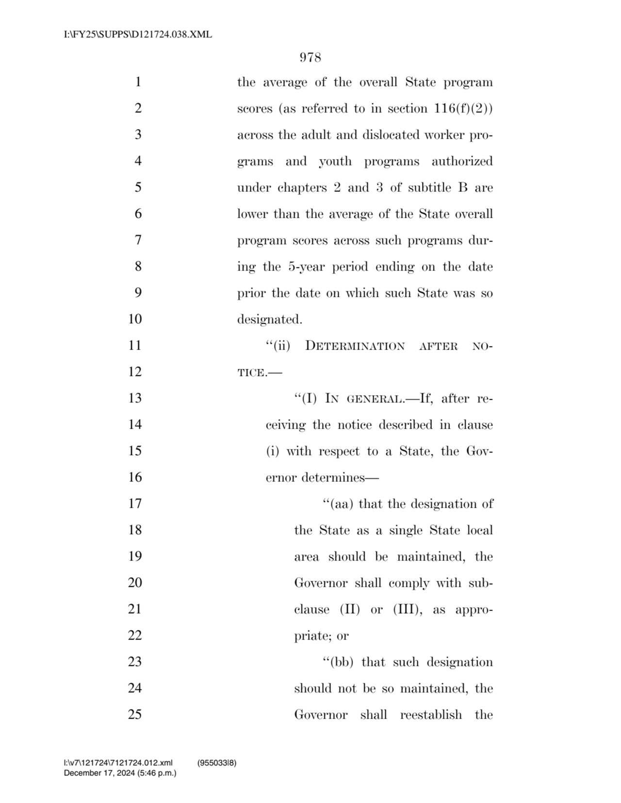 978 
1 the average of the overall State program 
2 scores (as referred to in section 116(f)(2)) 
…