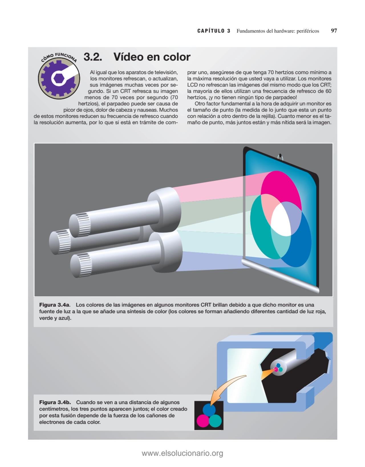 CAPÍTULO 3 Fundamentos del hardware: periféricos 97
Al igual que los aparatos de televisión,
los …