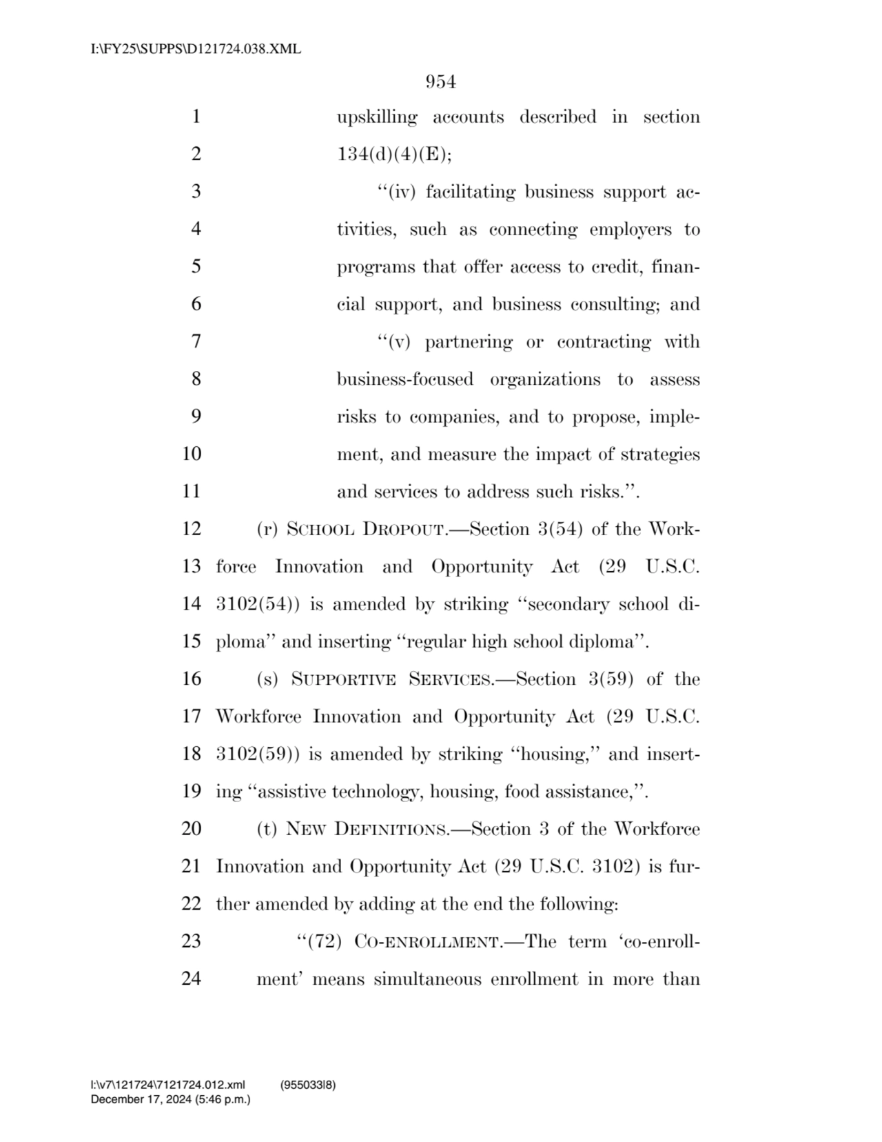 954 
1 upskilling accounts described in section 
2 134(d)(4)(E); 
3 ‘‘(iv) facilitating business…