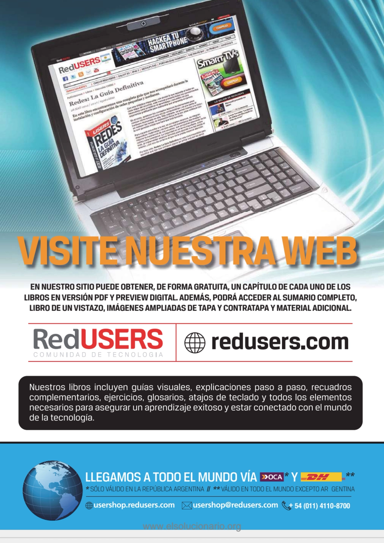 TÉCNICO PROFESIONAL DE PC 3
www.redusers.com
VISITE NUESTRA WEB
EN NUESTRO SITIO PUEDE OBTENER, …