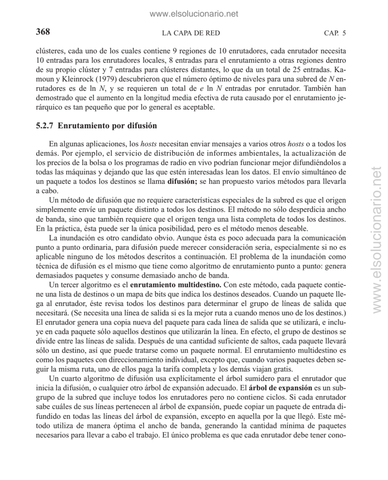 LA CAPA DE RED
clústeres, cada uno de los cuales contiene 9 regiones de 10 enrutadores, cada enrut…