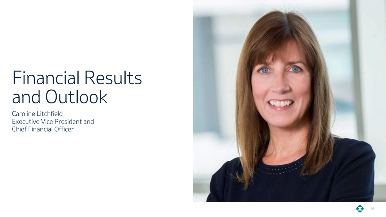 Financial Results 
and Outlook
Caroline Litchfield
Executive Vice President and 
Chief Financial Officer
10