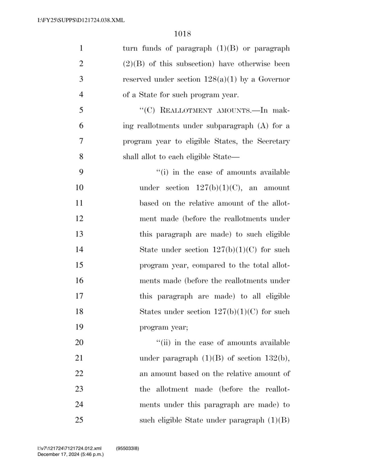 1018 
1 turn funds of paragraph (1)(B) or paragraph 
2 (2)(B) of this subsection) have otherwise …