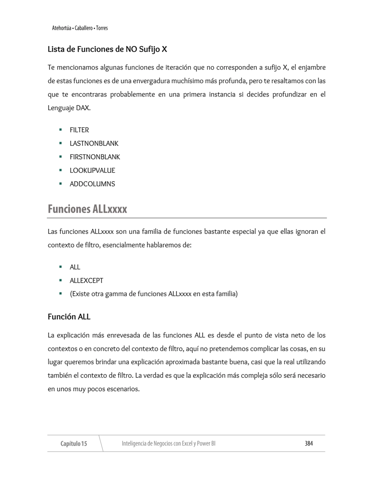 Lista de Funciones de NO Sufijo X
Te mencionamos algunas funciones de iteración que no corresponde…