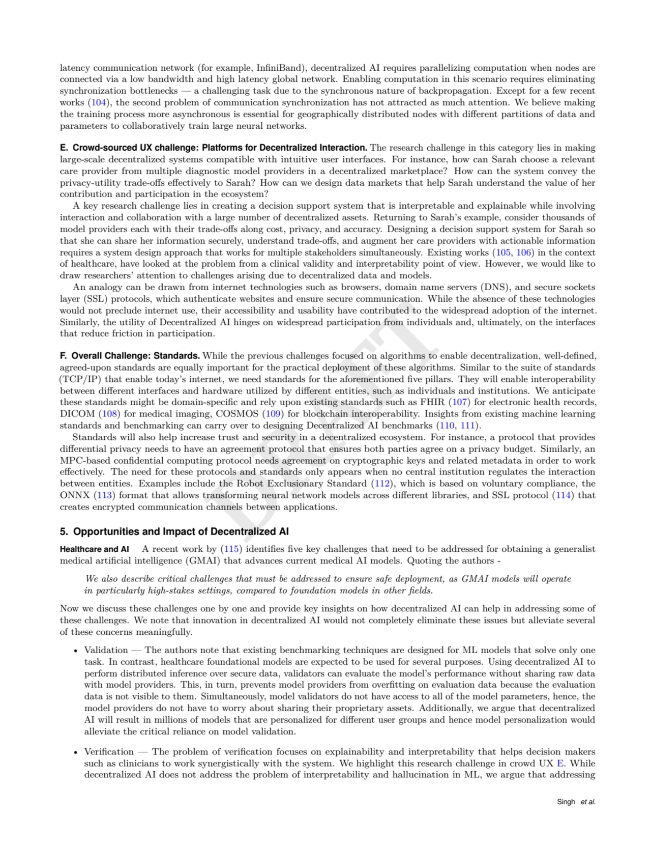 DRAFT
latency communication network (for example, InfiniBand), decentralized AI requires paralleli…