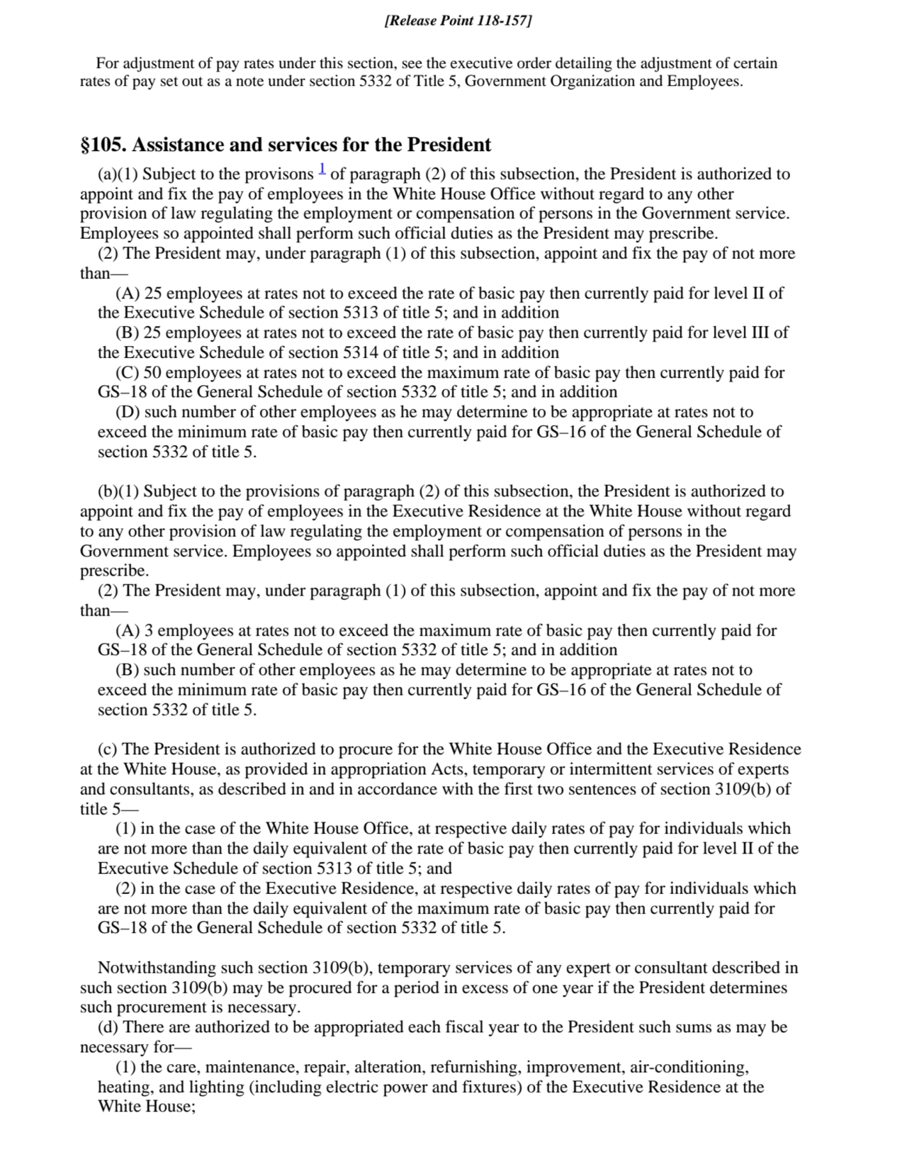 For adjustment of pay rates under this section, see the executive order detailing the adjustment of…