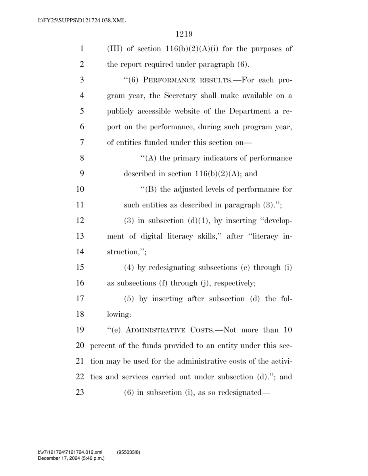 1219 
1 (III) of section 116(b)(2)(A)(i) for the purposes of 
2 the report required under paragra…