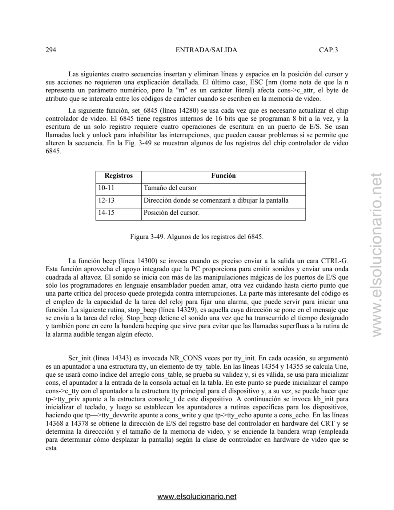 294 ENTRADA/SALIDA CAP.3 
Las siguientes cuatro secuencias insertan y eliminan líneas y espacios e…